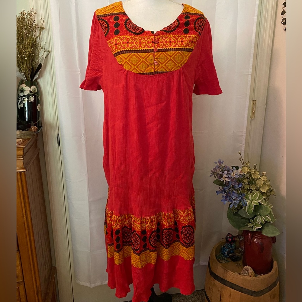 Vintage, BoHo, National since 1952, Dress